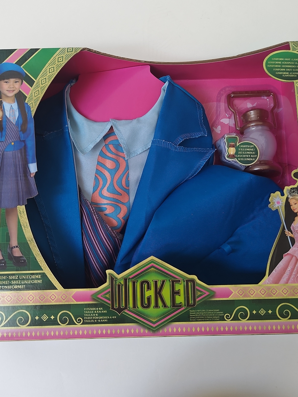 Kids Costume Set - Blue School Shiz University Unform Wicked Sz 4-6